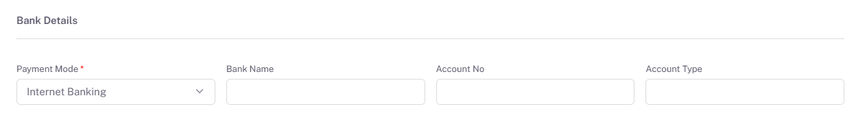 Employee-bank details
